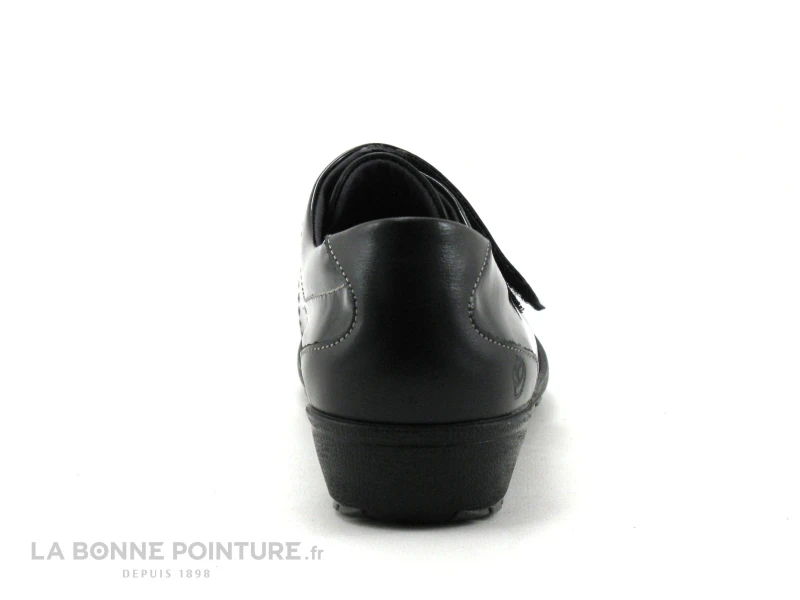 Suave LONDON 8010T - Noir - Noir Verni - Chaussure Femme Avec Velcro - Image 4