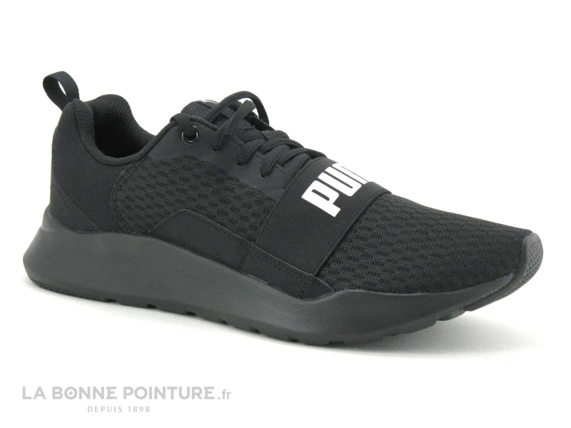 Puma Soft Foam WIRED - Black - Basket Noire Homme - 366970 - Image 5