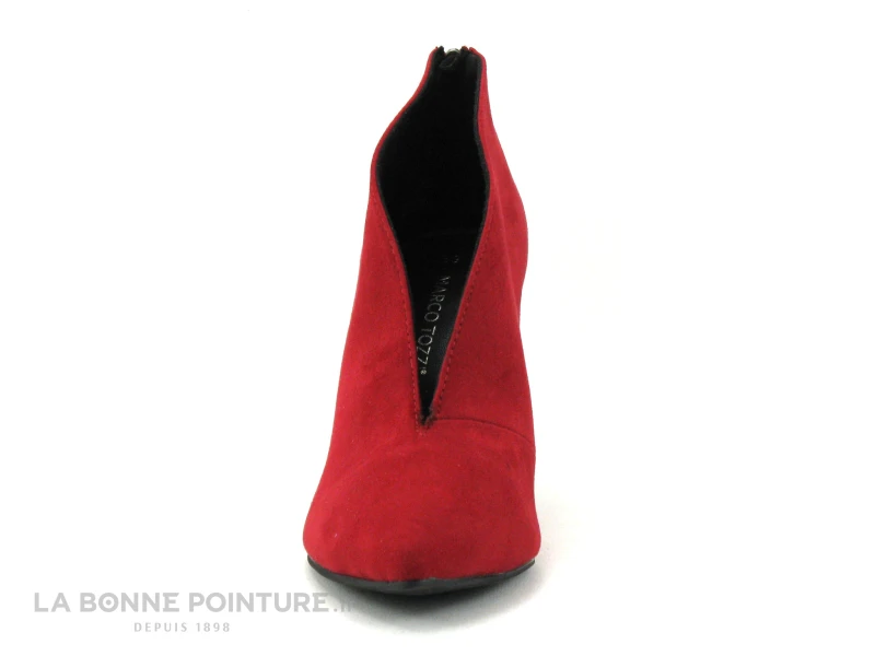 Marco Tozzi 2-25019-27 Red - Escarpin Rouge Talon Aiguille - Zip - Image 2
