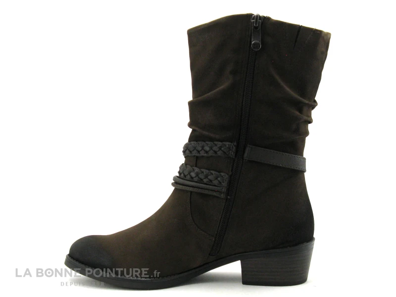 Marco Tozzi 2-25316-29 Cafe Comb - Bottine Femme Marron - Image 3