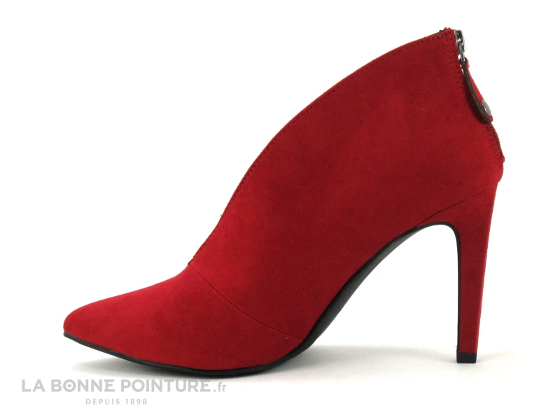 Marco Tozzi 2-25019-27 Red - Escarpin Rouge Talon Aiguille - Zip - Image 3