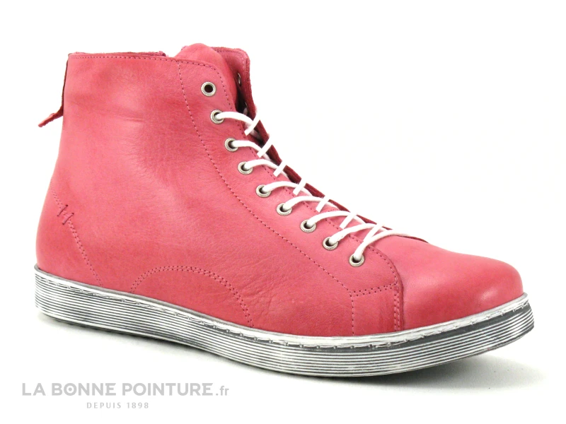 Andrea Conti 0341500-084 Koralle - Basket Montante Cuir Rose - Image 5