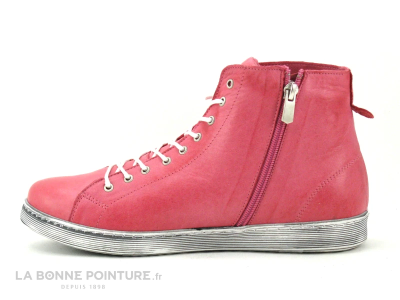 Andrea Conti 0341500-084 Koralle - Basket Montante Cuir Rose - Image 3