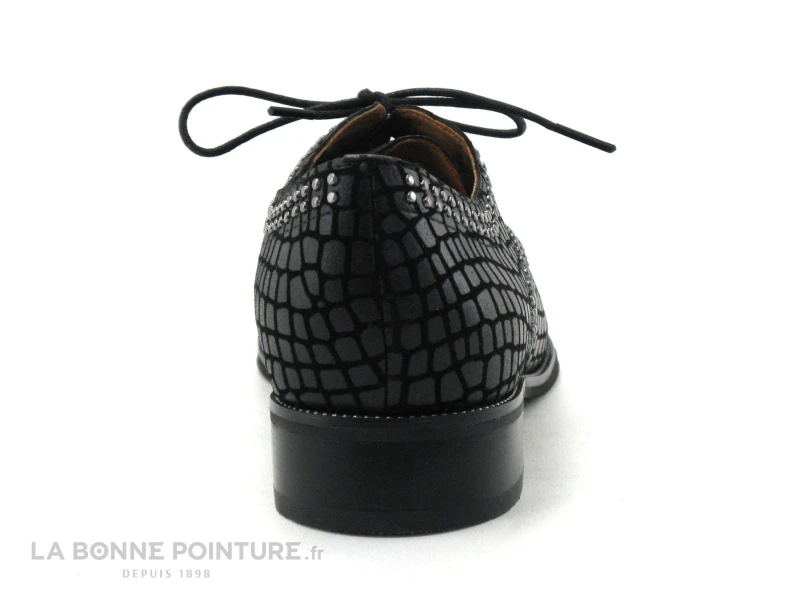 MamZelle SONATE Croco Noir - Chaussure Lacet Femme - Image 4
