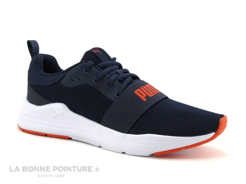 Puma WIRED RUN Bleu Marine - Basket Sport JR - Image 5
