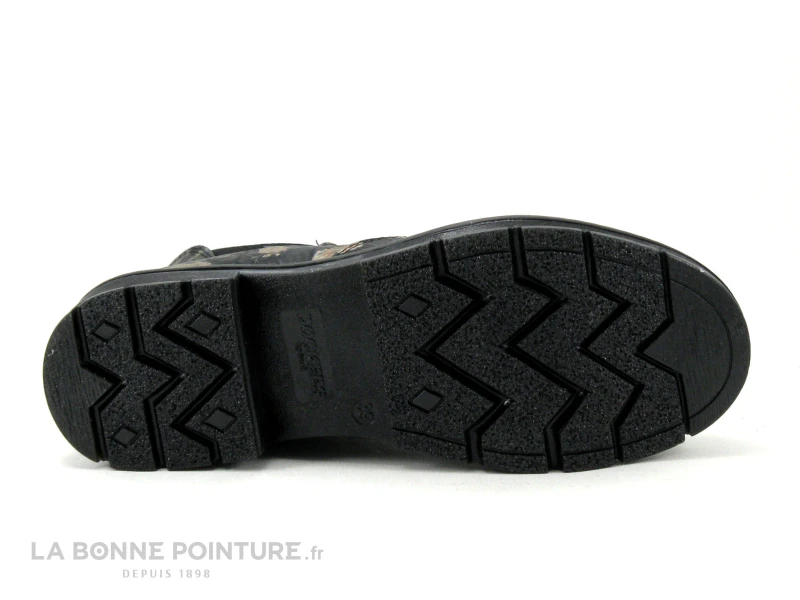 Dockers 45PN209-610110 Noir - Fleurs - Bottine Elastique Et Zip - Image 7