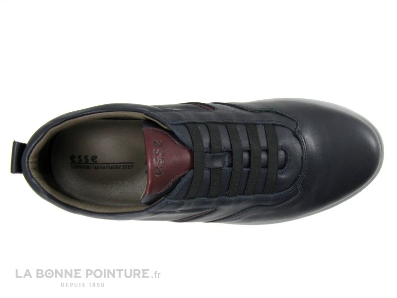 Esse 28714 Navy - Basket Ville Homme Bleu Marine Avec Elastiques - Image 5