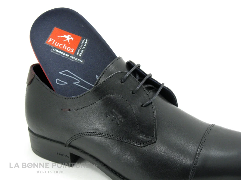 Fluchos F1055 Habana Negro Burdeos - Chaussure Habillee Homme - Image 5