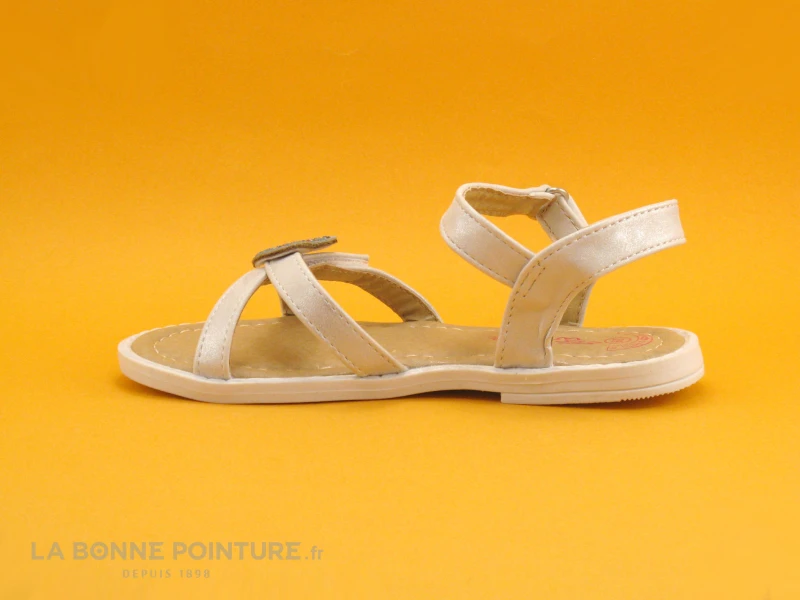 Wipop YOEUR - Blanc - Coeurs Strass - Sandale Fille - Image 2