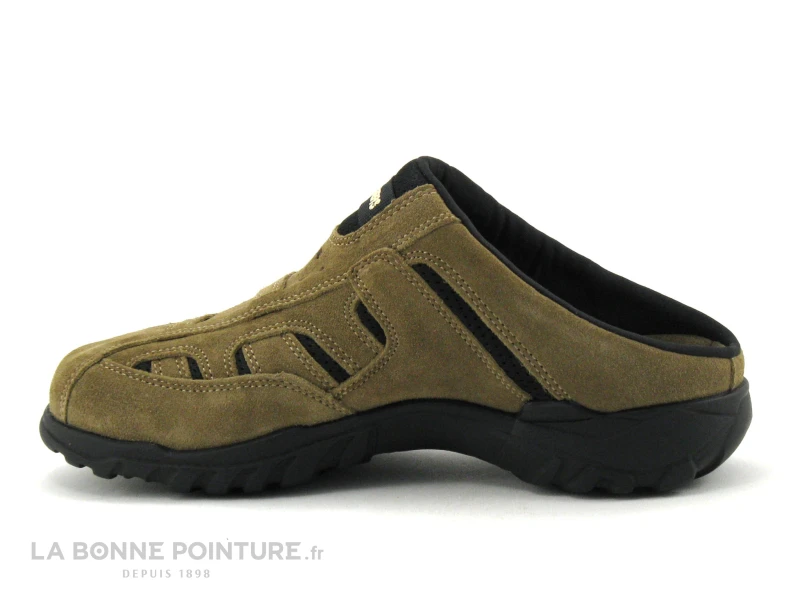 Dockers 36LI005-200420 Stone - Sabot Homme Cuir Velours Beige - Image 3