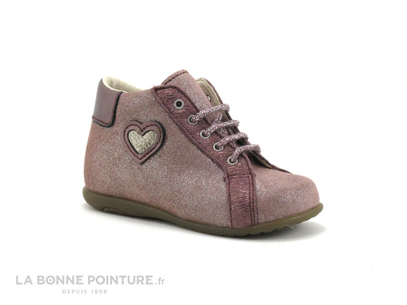 Bopy ZECOCO - Chaussure BEBE Fille Cuir Rose - Image 5