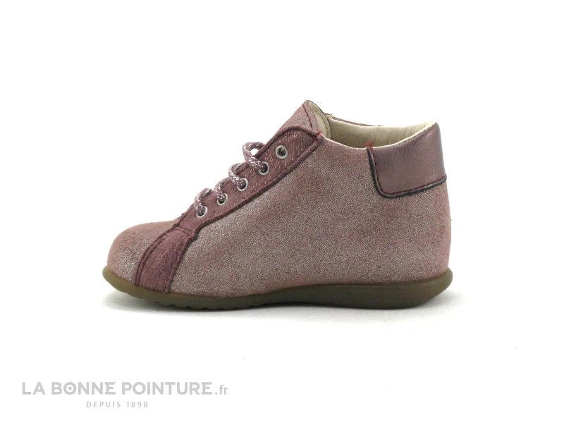 Bopy ZECOCO - Chaussure BEBE Fille Cuir Rose - Image 3