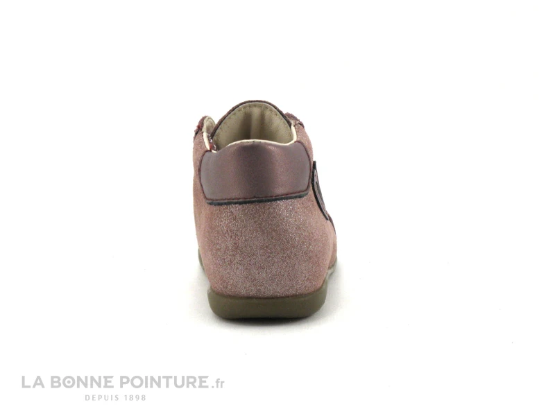 Bopy ZECOCO - Chaussure BEBE Fille Cuir Rose - Image 4