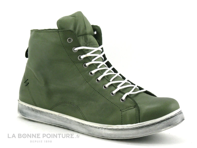 Andrea Conti 0341500 Olive - Basket Montante Kaki