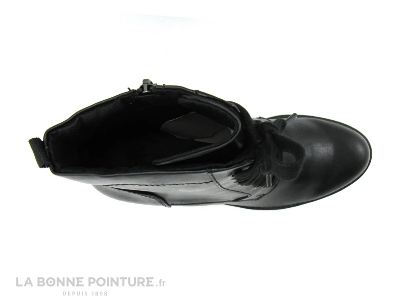 Marco Tozzi 2-25204-27 - Bottine Noire A Lacet Avec Talon Haut Epais - Image 6