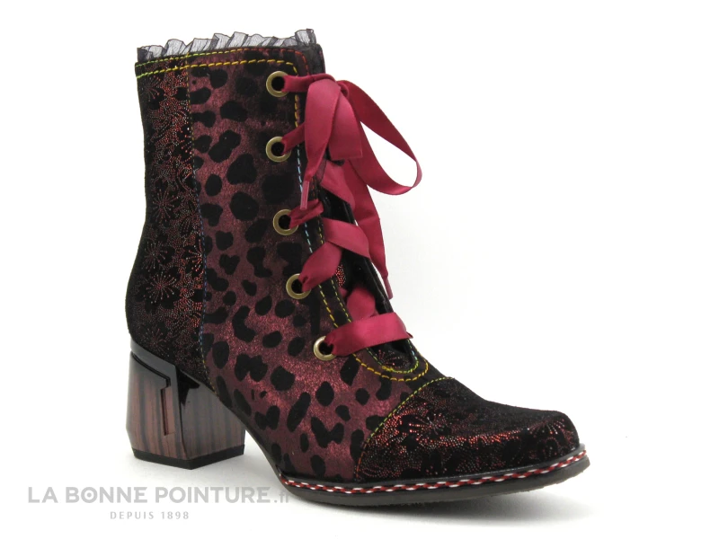 Laura Vita GOCALO 12 Wine - Bottine Bordeaux Et Noire