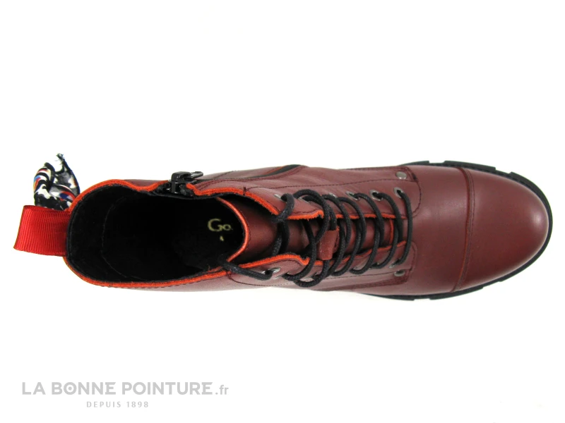 Good Step 3621-D13 Bordeaux - Bottine Plateforme - Foulard - Image 6