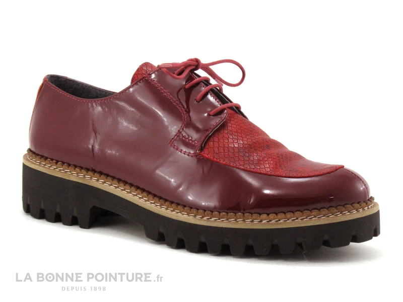 Folies COLA Rouge Bordeaux - Chaussure Basse Femme - Image 5