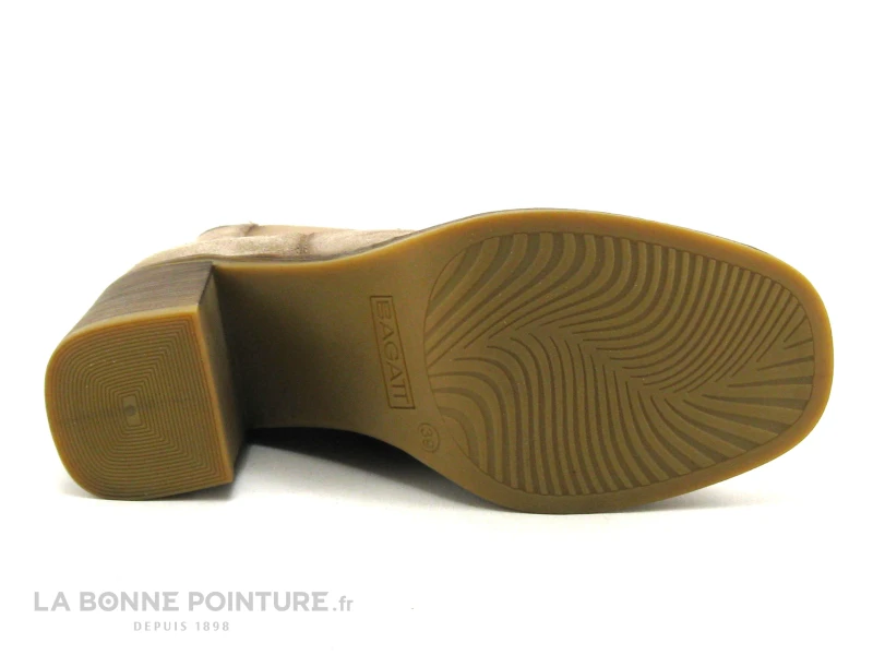 Bagatt LILLITH Sand - Bottine Beige - Bout Carre Et Talon Haut Epais - Image 7