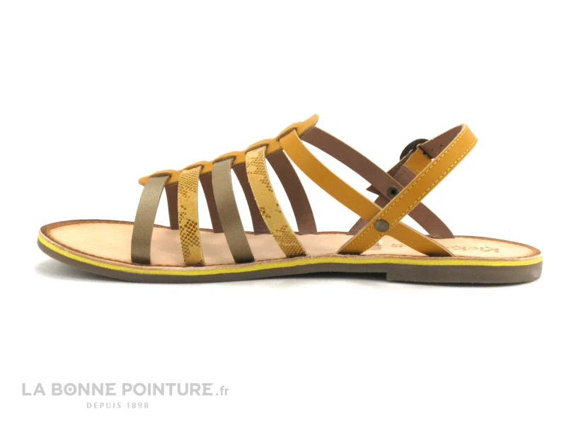 Kickers DIXON Jaune Serpent - 695571-30-73 - Sandale - Image 3