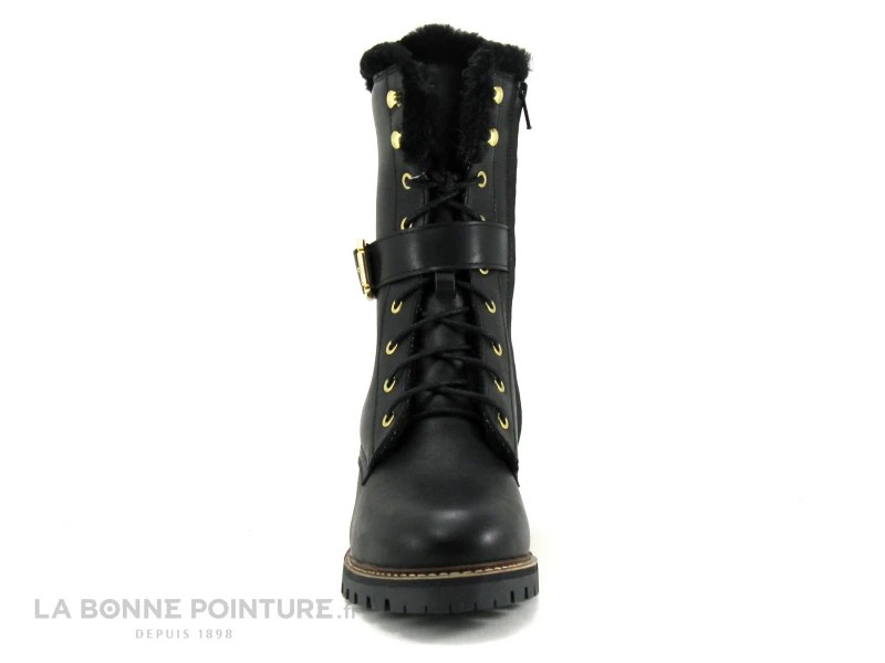 Hooper ALICE Noir - Bottine A Lacet Femme Cuir Noir - Image 2