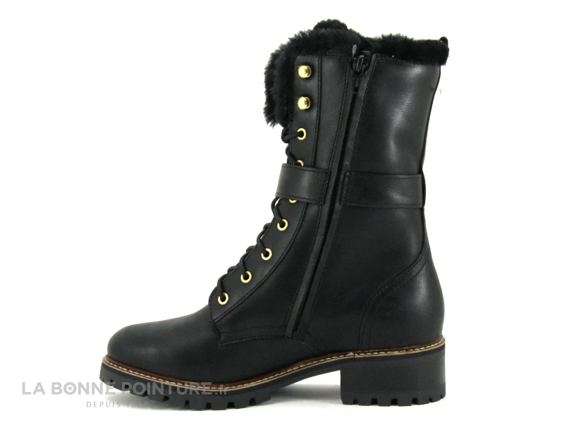 Hooper ALICE Noir - Bottine A Lacet Femme Cuir Noir - Image 3