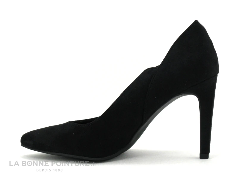 Marco Tozzi 2-22437-25 Black - Escarpin Pointu Noir - Talon Aiguille - Image 3