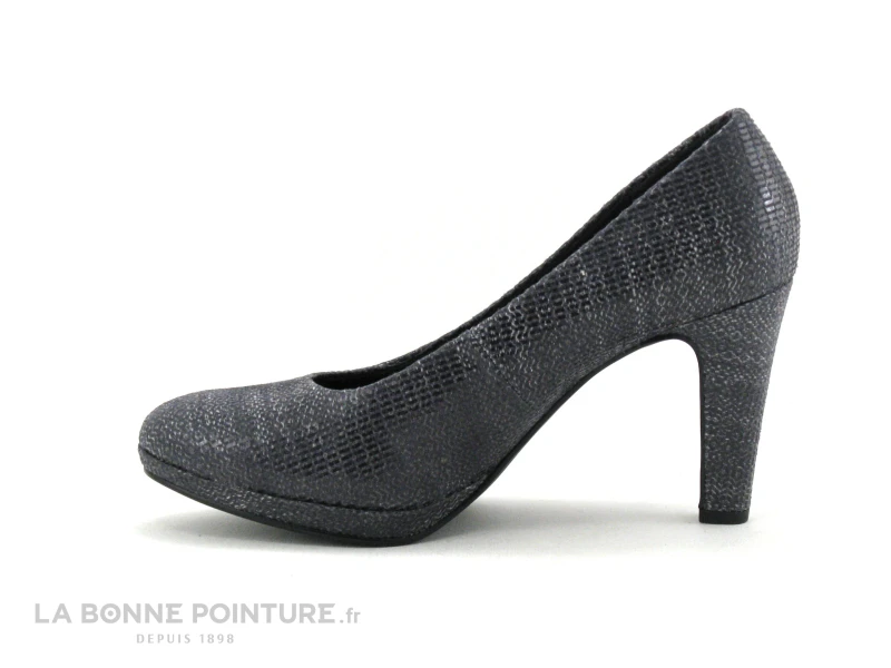 Marco Tozzi 2-22408-35 Dk Grey - Escarpin Gris Talon Haut - Image 3