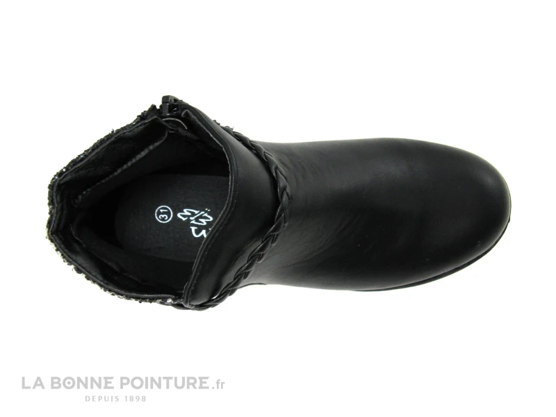 Wipop JELLE Noir - Boots Fille A Zip - Image 3