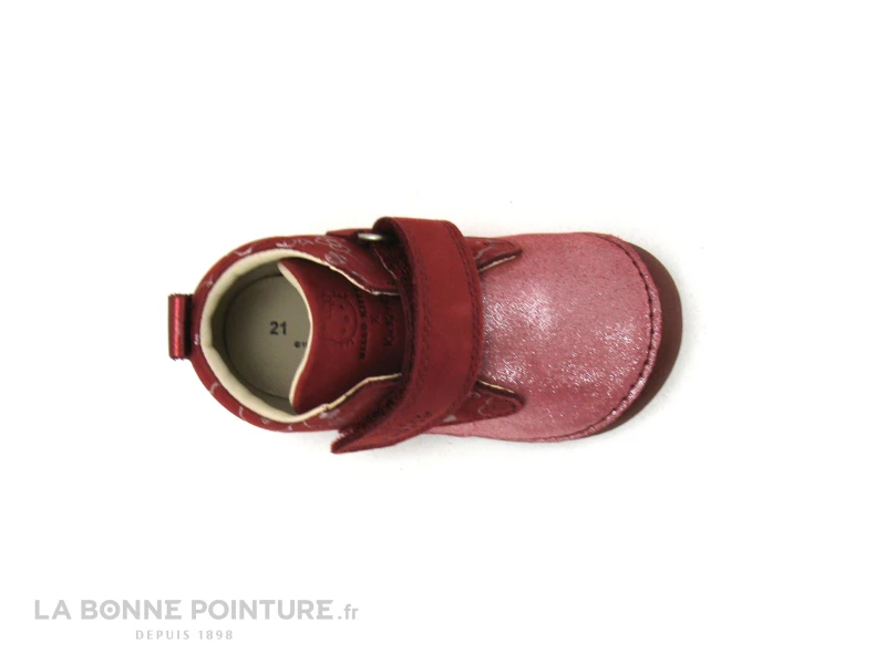Kickers SABIO Bordeaux Argent - 879022 - Chaussure BEBE Fille - Image 6