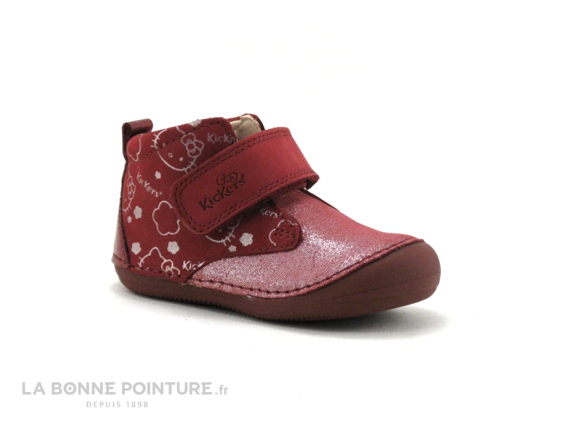Kickers SABIO Bordeaux Argent - 879022 - Chaussure BEBE Fille - Image 5