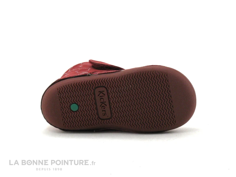 Kickers SABIO Bordeaux Argent - 879022 - Chaussure BEBE Fille - Image 7