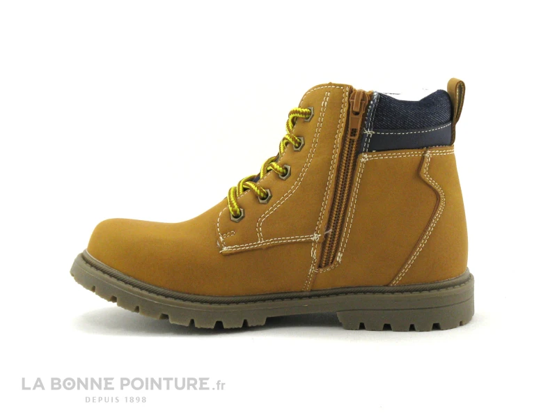 Wipop WELKOR Camel - Haut Jean Bleu - Bottillon GARCON - Image 2