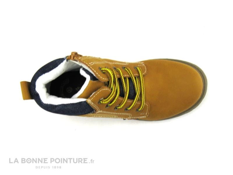 Wipop WELKOR Camel - Haut Jean Bleu - Bottillon GARCON - Image 4