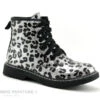 Wipop WUYIT Noir Argent Leopard - Boots Fille Avec Zip