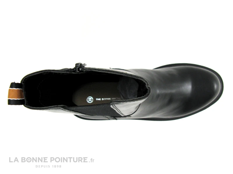 The Divine Factory QL4717 Noir - Bottine Noire - Ruban Camel - Image 6