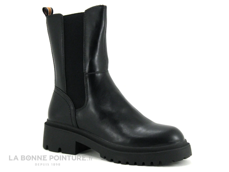 The Divine Factory QL4717 Noir - Bottine Noire - Ruban Camel