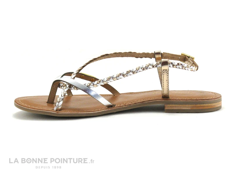 Tropeziennes MONATRES 19038 - Blanc Or - Nu-pieds - Image 3