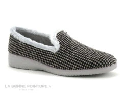 Ouf MALEXIA Gris - Noir - Chausson Souple Femme