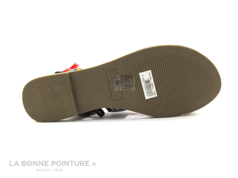 The Divine Factory TDF2982 Noir - Pompons Multi - Sandale - Image 4