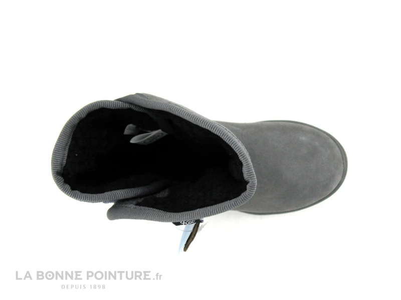 Lico Amalia 710171 Gris - Bottine Fourree - Cuir Velours Gris - Image 4