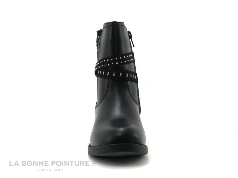 Wipop Dairy Noir-boots Fille Zippees - Image 2
