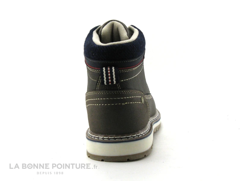 Streeter HOLOU Marron Fonce - Haut Marine - Boots Homme - Image 4