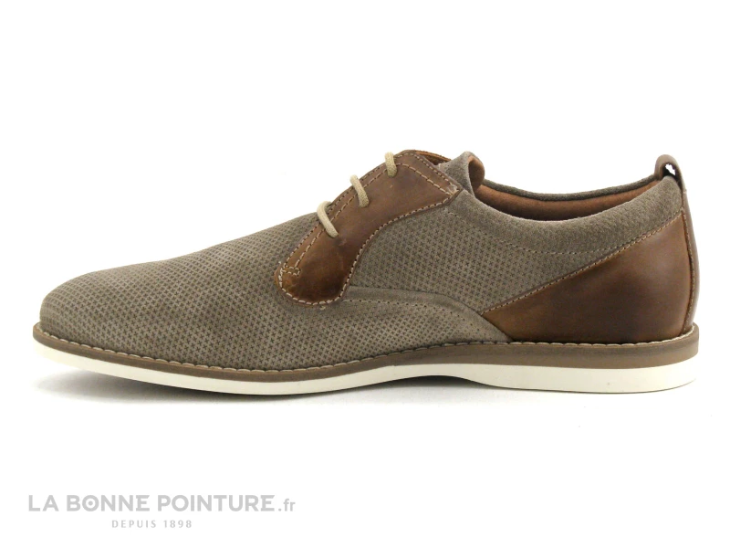 Point D Orgues - ADECOLO Beige - Derby Homme Velours Beige - Image 3