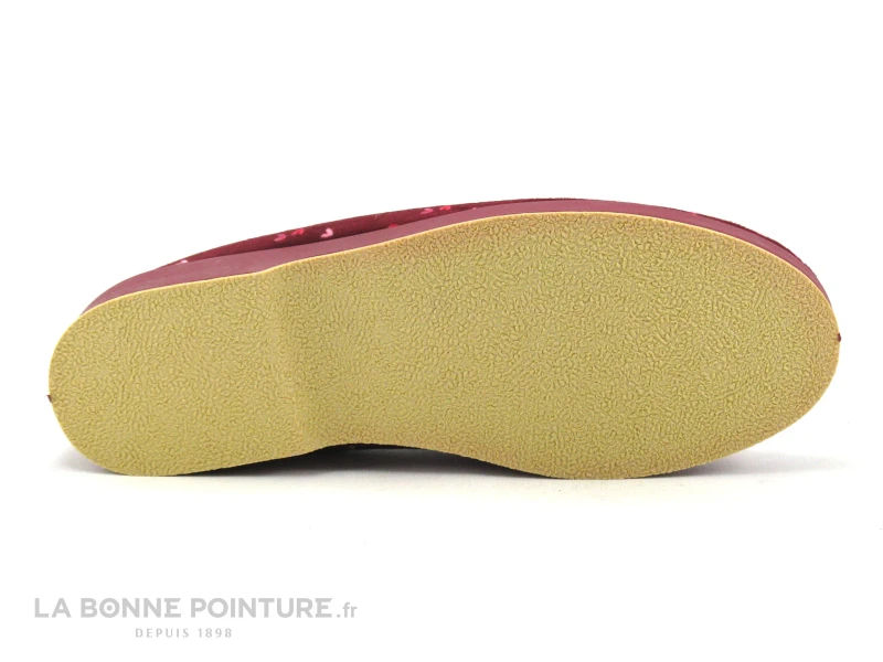 Saez CADETE Bordeaux - Coeurs Roses - Charentaise Femme - Image 4