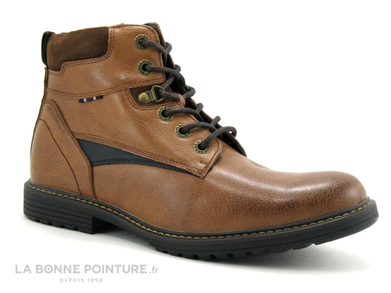 Ektik GRANOLA Marron - Bottillon Homme Avec Lacet Et Zip - Image 5