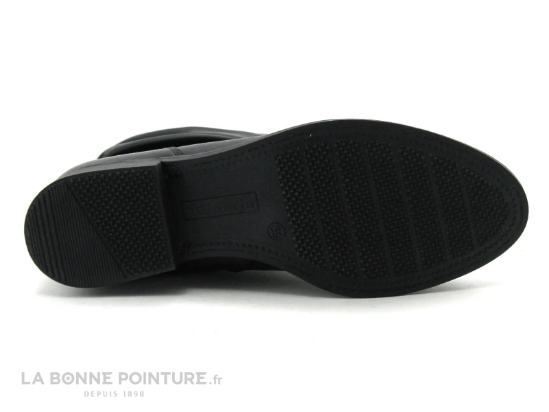 Tamaris Black 1-25055-25 Bottines Noires Plissees A Zip - Image 7