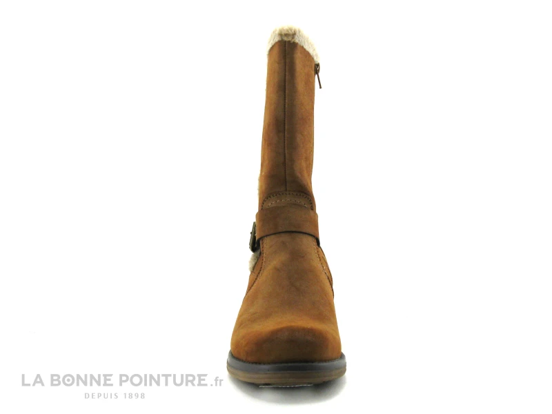 Jet 7 CHAGRIN Camel - Bottine Femme Marron - Doublure Chaude - Image 2