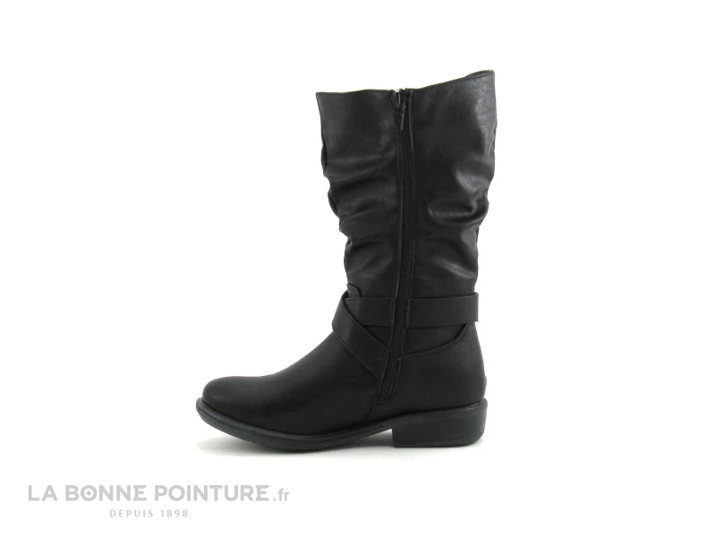 Wipop DELONA Noir - Froncee - Botte Fille - Image 3