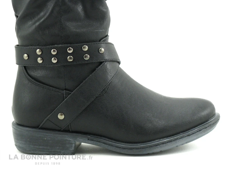 Wipop DELONA Noir - Froncee - Botte Fille - Image 5